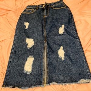 Denim skirt